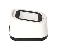 Scanner de Codes-Barres QR 2D Mains Libres de Bureau, Lecteur de Codes-Barres Filaire USB, Grande fenêtre de numérisation, Prise en Charge de la détection Automatique/numérisation