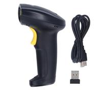 Scanner de Codes-Barres sans Fil 2,4 G USB 1D 2D Lecteur Portable Lecteur de Codes-Barres pour la Livraison en supermarché, Gestion des Stocks, matériau ABS, résolution 640 x 480
