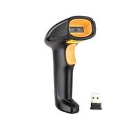 Scanner de codes-barres sans fil - MARQUE - Laser 1D - USB - Noir - Ergonomique