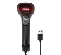 Scanner de codes-barres USB portable CMOS haute vitesse 2D 1D lecteur de code QR Plug and Play Détection automatique Scanner continu Long câble Paiement mobile Supermarché Magasin de détail Épicerie
