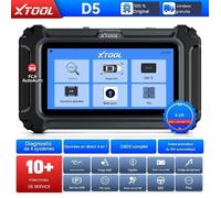 Scanner de diagnostic D5 - Xtool - 5 systèmes - OBD2 complet - 11 fonctions spéciales - CAN FD/FCA - Avec fils - Gratuites à vie
