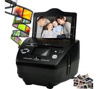 Scanner de diapositives haute résolution, scanner de diapositives numériques avec écran LCD de 2,4 pouces et capteur de 8,1 mégapixels, mémoire intégrée de 128 Mo pour photos 3 x 5/4 x 6/5 x 7