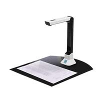 Scanner de Documents Caméra à Documents for Enseignants, Scanner de caméra à Documents USB Portable avec Support 8MP HD Format A4 Scanner de Photos Doc Cam