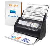 Scanner de documents de bureau Plustek PS186, avec chargeur automatique de documents (ADF) de 50 pages. Pour Windows 7/8/10/11 (Intel/AMD uniquement)