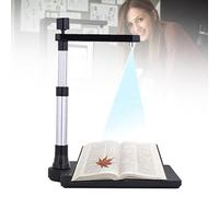 Scanner de Documents et de Livres, caméra USB Haute Vitesse A3/A4 HD pour Livres et Documents avec 2 lumières LED, Technologie OCR, Double Objectif (10 mégapixels et 2 mégapixels) pour