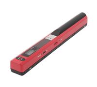 Scanner de Documents Mobile, 3 Modes de Résolution, Bonne compatibilité, Scanner de Photos Portable, Prend en Plusieurs Formats de Fichiers pour Les Opérations Bancaires (Rouge)