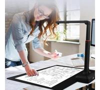 Scanner de documents portable avec haute définition 23 MP et OCR multilingue, design pliable pour une utilisation facile en classe et au bureau