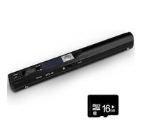 Scanner de Documents Portable, Mini Scanner de Photos Portable 900 DPI, Baguette de numérisation Couleur A4 Haute Vitesse, scanners Rechargeable par USB, Comprend Une Carte SD 16 Go