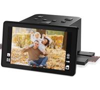 Scanner de film et diapositives 22 MP avec écran LCD de 5 pouces, convertit les négatifs couleur et B&W et diapositives de 35 mm, 126, 110 films en photos numériques JPEG