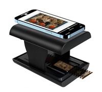 Scanner de film mobile, diapositive pliable de 35 mm et scanner négatif pour anciennes diapositives vers smartphone JPG, rétroéclairage LED intégré, prise en charge de l'édition et du partage
