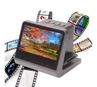 Scanner de film numérique, diapositive 48 MP et numériseur négatif avec écran LCD de 5", 16 Go intégré pour les négatifs couleur et noir et blanc et les diapositives de 35 mm
