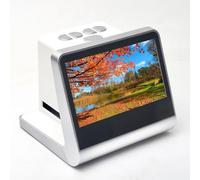 Scanner de film numérique, scanner de diapositives 22 MP avec écran LCD de 5 pouces, mémoire intégrée de 16 Go, convertit 135/110/126 diapositives négatives et monochromes en photos JPEG