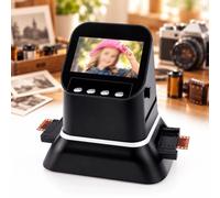 Scanner de film pour carte SD, diascanner 22 mégapixels | Réglage fin de la luminosité, sortie directe JPEG, aperçu et édition, pour la gestion des archives de films