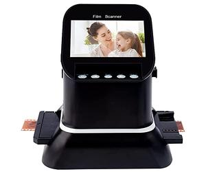 Scanner de Films et de Diapositives avec écran LCD de 4,3 Pouces, convertit 35 mm, 135, 126, 127 négatifs et Diapositives en JPEG numérique, Scanner de Film Haute résolution 120, écran LCD 1080P, co