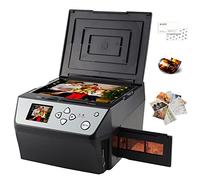 Scanner de Films et de Diapositives Haute résolution 22 MP, Conversion négative Couleur et Noir et Blanc, 135 films/35 mm, 110 Films négatifs Diapositives/Photo/Documents/Carte de Visite en JPG,