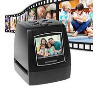 Scanner de Films et de Diapositives, Stockage sur Carte SD 32 Go, écran LCD de 2,36 Pouces, convertisseur de Film Diapositive 35 mm/135 mm, Prend en Charge l'édition et la Lecture