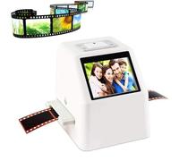Scanner de Films et de Diapositives, Stockage sur Carte SD 32 Go, écran LCD de 2,36 Pouces, convertisseur de Film Diapositive 35 mm/135 mm, Prend en Charge l'édition et la Lecture