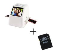 Scanner de Films négatifs Portable 22 MP, convertisseur de Diapositives 35 mm, visionneuse d'images numériques avec écran LCD 2,4 Pouces et Logiciel d'édition intégré(FS610-W-16)