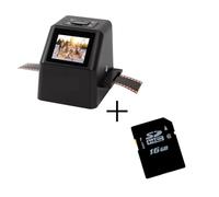 Scanner de Films négatifs Portable 22 MP, convertisseur de Diapositives 35 mm, visionneuse d'images numériques avec écran LCD 2,4 Pouces et Logiciel d'édition intégré(FS610-B-16)
