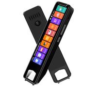 Scanner de Lecture, Traducteur Numérisation Hors Ligne Intelligent avec Fonction D'enregistrement, Prend en Charge la Parole Et Photo, Extraction Texte Temps Réel pour L'apprentissage Les Réuni Black