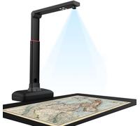 Scanner De Livres/Documents 23 MP, Scanner D'appareil Photo Grand Format A2/A3, Technologies D'aplatissement Automatique Et De Suppression D'empreintes Digitales, Hauteur Réglable, OCR Multilingue