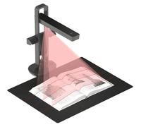 Scanner de livres portable CZUR Aura Pro 14 MP, format A3, pliable, lampe de bureau LED intégrée