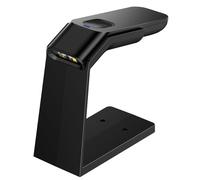 Scanner de Livres Portable Haute définition Scanner de Codes-Barres sans Fil Bluetooth 1D/2D QR, avec Support, balaya Automatique Disponible, Batterie Recharable 1800mA * H