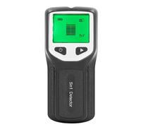 Scanner de mur de poche 5 en 1 étalon HD LCD Affichage du mur de paroi pour détection de fil en bois en métal (Noir)