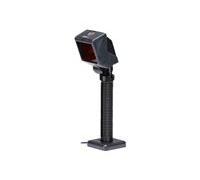 Scanner de présentation, commerce, 1D, laser, omnidirectionnel, senseur IR de codes-barres, trame de scan réglable, 1650 scans/s., RS232, couleur noir