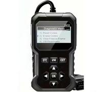 Scanner d'inspection moteur avec lecteur de code OBDII automobile prend en charge le test EVAP, l'état I/M Ready et l'affichage de la courbe du flux de données en temps réel (noir)