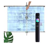 Scanner Document, Scanner de Piste Grand Format for Dessins Techniques, Scanner d'ardoise Portable Haute définition A0 for Calligraphie et Peinture 1050dpi,pour l'enseignement des réunions d'affaires