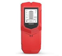 Scanner mural numérique 6 en 1 pour détecter les goujons, les tuyaux, les câbles et les fils AC sous tension avec options de balayage spécifiques à la profondeur (rouge)