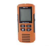 Scanner mural numérique HW-710 avec écran LCD - Détecteur de montants 5 en 1 détecte les fils AC en métal et bois derrière les murs jusqu'à 80 mm de profondeur - Pour plaques de plâtre, cloisons