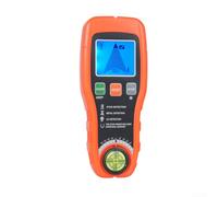 Scanner mural portable avec trois modes de détection pour goujons, faisceaux, tuyaux et fils, comprend un niveau intégré et un rétroéclairage pour des conditions de faible luminosité Orange