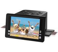 Scanner numérique de films et de diapositives avec grand écran LCD de 5 pouces, scanner négatif et scanner de diapositives pour numériser, convertit 135, 126 KPK, 110 négatifs et super 8 films en 22