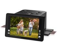 Scanner numérique de films et de diapositives avec grand écran LCD de 5 pouces, scanner négatif et scanner de diapositives pour numériser, convertit 135, 126 KPK, 110 négatifs et super 8 films en 22