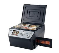 Scanner numérique multifonction avec HD 22 MP, convertit 135 film/diapositive 35 mm/110 film/photo/document/carte de visite en fichiers JPG numériques, écran LCD de 2,4 pouces, noir