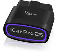 Scanner OBD2 Bluetooth 5.2 pour iPhone, Android, Windows, diagnostic voiture avec lecture/effacement codes d’erreur, données live