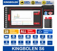 Scanner OBD2 KINGBOLEN S6, outil de diagnostic de voiture de lecteur de code du système Bluetooth tout, outil de balayage SAS/BMS/TPMS d'entretien Auto-VIN 28+