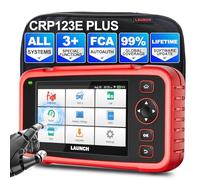 Scanner OBD2 LAUNCH CRP123E Plus Outil de diagnostic pour tous les systèmes avec 3 réinitialisations spéciales Fumctions-SAS-Reset, Oil-Reset, Electric-Throttle-Learning, Mise à jour logicielle à vie
