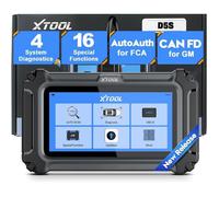 XTOOL Scanner D5S OBD2 : outil de diagnostic de voiture 2026 avec 16 réinitialisations, transmission ABS SRS moteur OBD2 lecteur de code avec FCA AutoAuth, CAN FD pour GM, réinitialisation d'huile/ABS