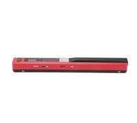 Scanner Photo Mobile, Scanner de Documents Facile à Utiliser, 3 Modes de Résolution, Portable, ABS, Bonne compatibilité pour Le Secteur Bancaire (Rouge)