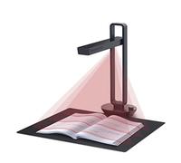 Scanner Portable Book Scanner Document Max A3 Size with Smart OCR LED Table Desk Lamp for Family Home Office for Live Demo Web Conferencing Remote Teaching (Dark Gray E)