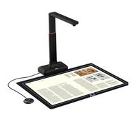 Scanner portable de livres et de documents avec aplatissement automatique, suppression des empreintes digitales et OCR multilingue, design pliable pour Mac et Windows