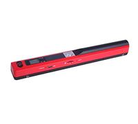 Scanner Portable, Format A4 900DPI JPG/PDF Formaté Écran LCD pour Les Reçus d'affaires Livres Scanner De Baguette De Document Portatif Portable Scanner À Piles,Rouge