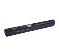 Scanner Portable, Format A4 900DPI JPG/PDF Formaté Écran LCD pour Les Reçus d'affaires Livres Scanner De Baguette De Document Portatif Portable Scanner À Piles,Noir