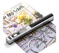 Scanner portable, scanner de documents A4 rapide sans fil, 900 DPI - Baguette de numérisation plate pour livre de documents A4, vieille image, téléchargement sur ordinateur portable via câble USB,