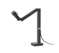 Scanner portable, scanner de livres, Caméra de documents USB 4K et webcam 12 MP avec lumière LED et micro, jusqu'à 60 ips, automatique, for l'enseignement à distance, en direct pour vos documents, fac