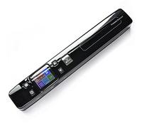 Scanner portatif Portable, Scanner de Documents et d'images sans Fil, écran LCD Format JPG/PDF Format A4, Carte SD 32G Incluse, pour Livres de reçus professionnels大 (Noir)
