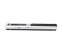 Scanner Portatif Portable, Stockage de Carte Mémoire sans Lecteur Facile à Numériser Scanner Portable Images Claires pour Les Documents pour Les Photos (Argent Noir)